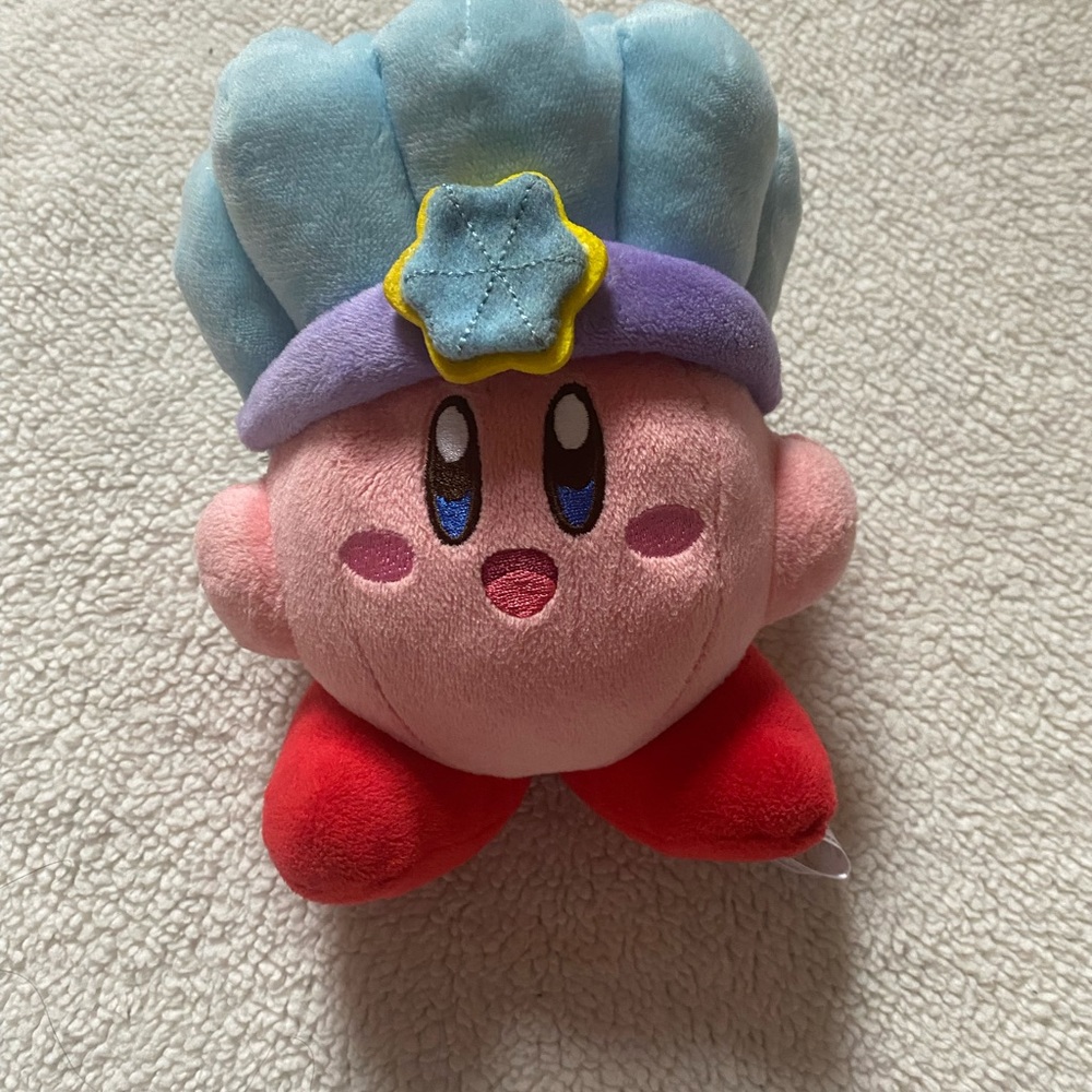 Kirby Plushie with Ice Powers